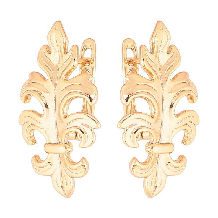 Серьги Xuping Позолота 18K английский замок Вензеля фото №13