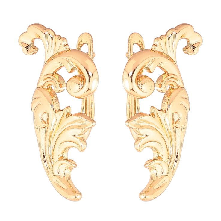 Серьги Xuping Позолота 18K английский замок Вензеля фото №13