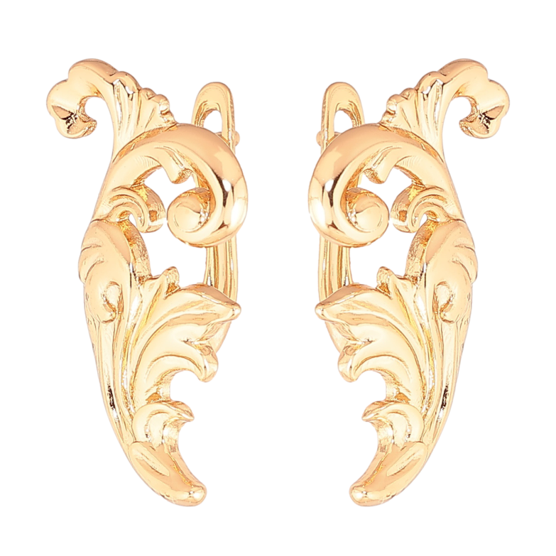 Серьги Xuping Позолота 18K английский замок Вензеля фото №1 Серьги Xuping Позолота 18K английский замок Вензеля фото №1