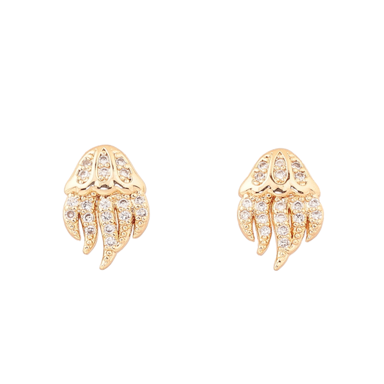 Серьги Xuping M&L Цвет 18K пусеты Медузы фото №1