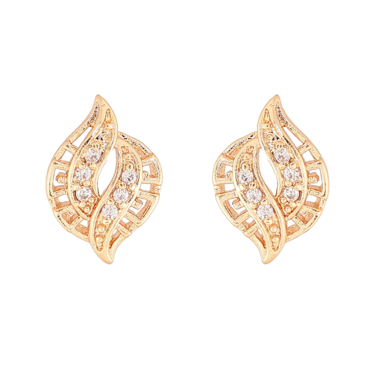 Серьги Xuping M&L Цвет 18K пусеты Декоративный узор с кристаллами фото №21