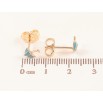 Сережки Xuping M&L Колір 18K пусети «Парасольки з блакитною емаллю» фото №2 Сережки Xuping M&L Колір 18K пусети «Парасольки з блакитною емаллю» фото №2