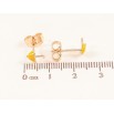 Сережки Xuping M&L Колір 18K пусети «Парасольки з жовтою емаллю» фото №2