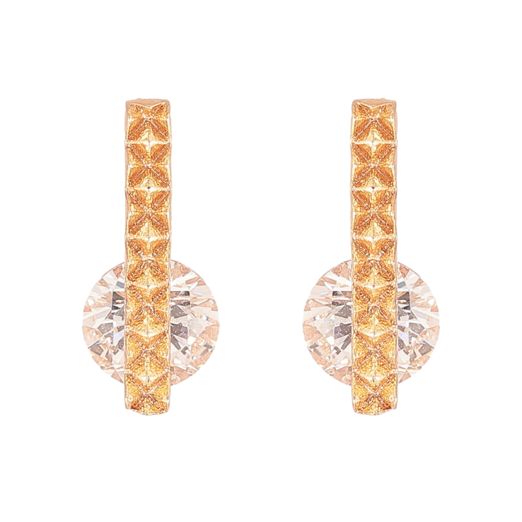 Серьги Xuping M&L Цвет 18K пусеты Декоративный узор с кристаллами фото №17