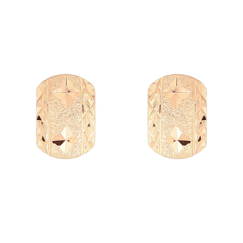 Серьги Xuping M&L Цвет 18K пусеты Декоративный узор насечками фото №1