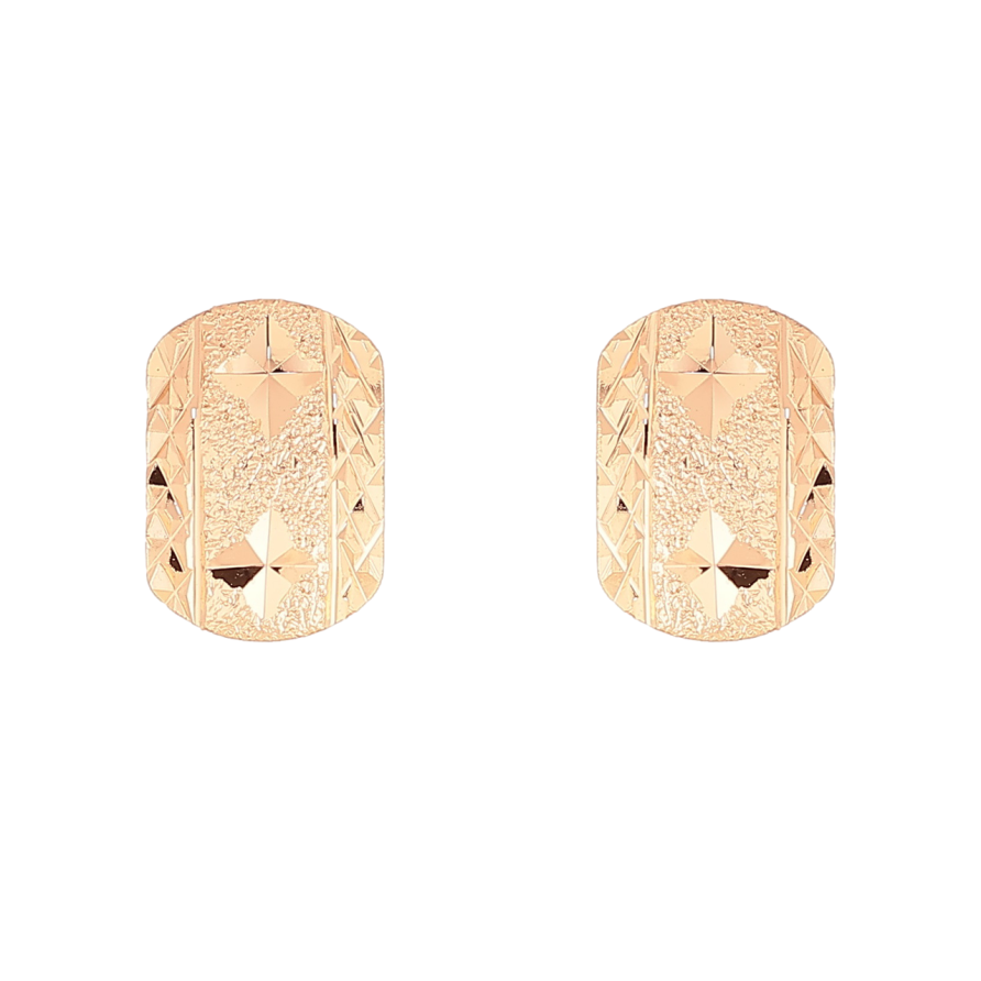 Серьги Xuping M&L Цвет 18K пусеты Декоративный узор насечками фото №1