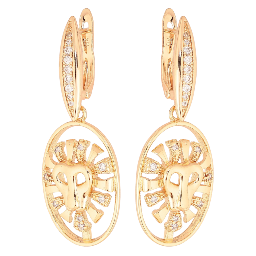 Серьги Xuping M&L Цвет 18K английский замок Декоративные подвески Льви фото №1