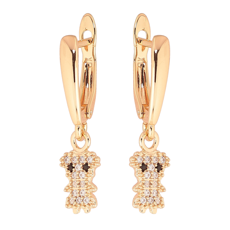 Серьги Xuping M&L Цвет 18K английский замок Подвески с инкрустацией кристаллами фото №1