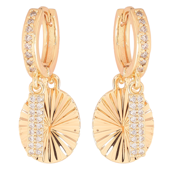 Сережки Xuping M&L Колір 18K підвіски на колечках «Декоративні підвіски з кристалами» фото №24