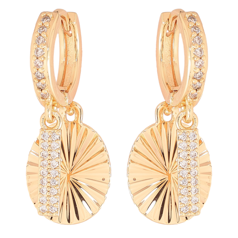 Серьги Xuping M&L Цвет 18K подвески на колечках Декоративные подвески с кристаллами фото №1