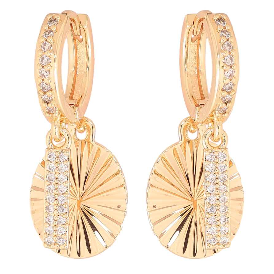 Сережки Xuping M&L Колір 18K підвіски на колечках «Декоративні підвіски з кристалами» фото №1