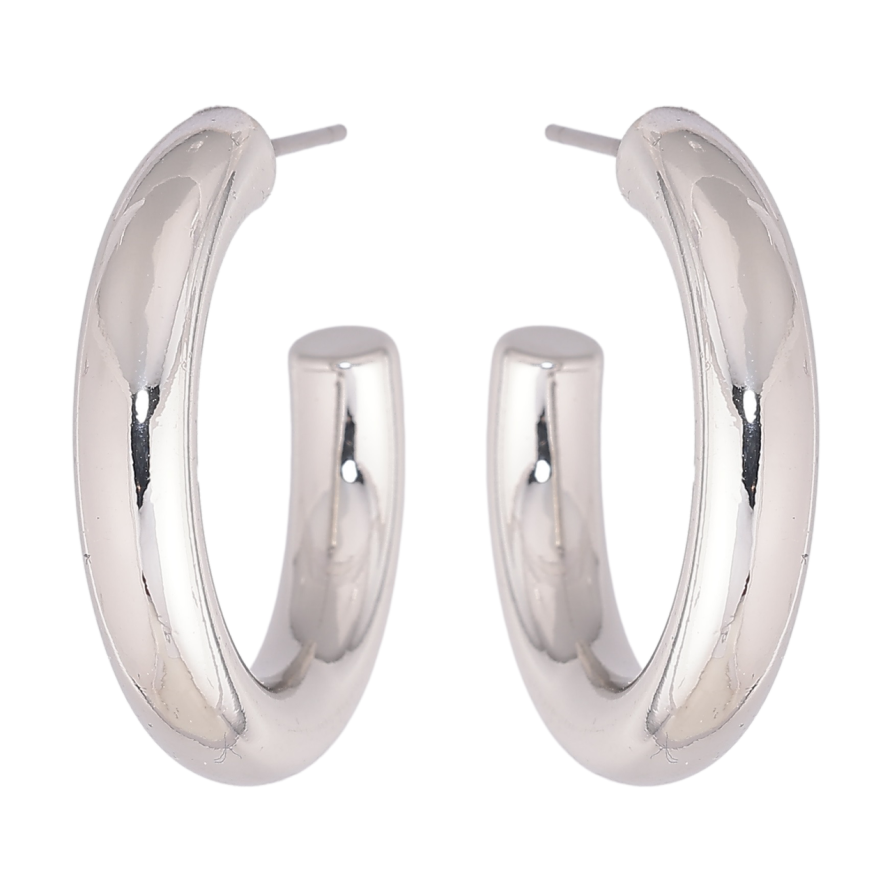 Серьги Xuping M&L Цвет Родий пусеты Дуги фото №1