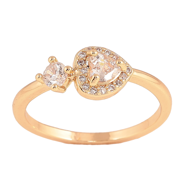 Кольцо Xuping M&L Цвет 18К Кристальное сердечко фото №1