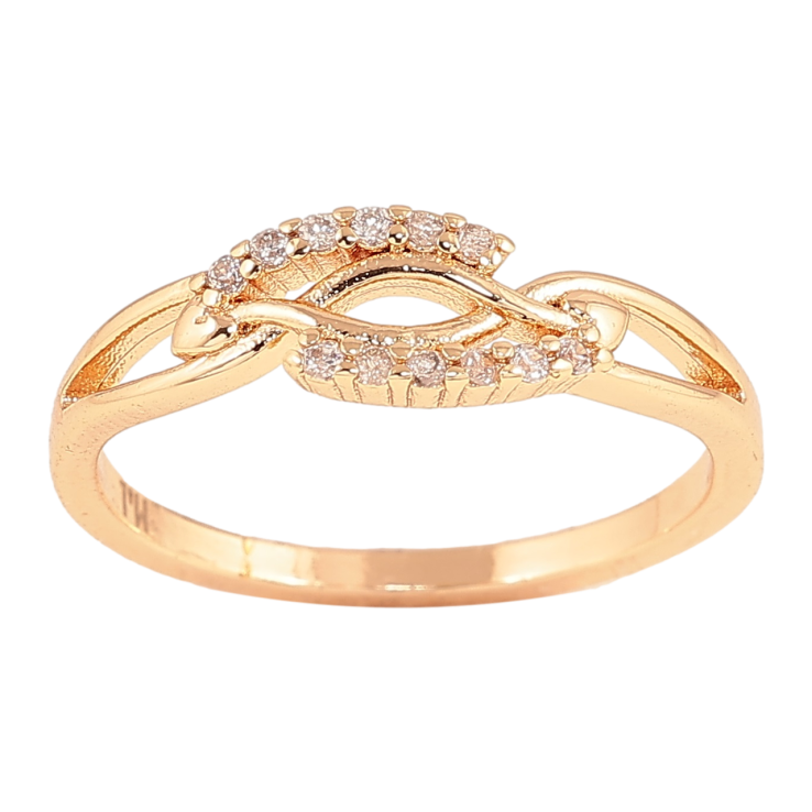 Кольцо Xuping M&L Цвет 18К Декоративный узор с кристаллами фото №2
