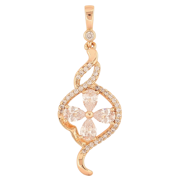 Кулон Xuping M&L Колір 18К «Декоративний візерунок з інкрустацією кристалами» для ланцюжка до 2мм фото №14 Кулон Xuping M&L Колір 18К «Декоративний візерунок з інкрустацією кристалами» для ланцюжка до 2мм фото №14