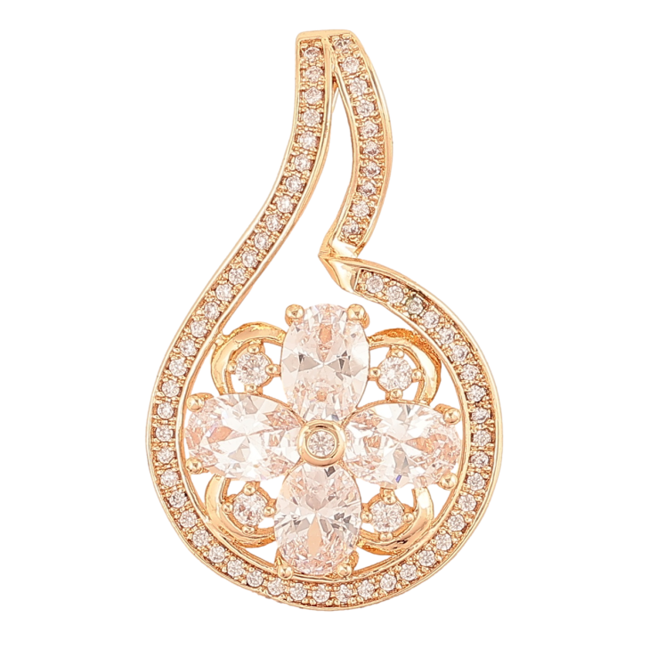 Кулон Xuping M&L Колір 18К «Декоративний візерунок з інкрустацією кристалами» для ланцюжка до 4мм фото №13 Кулон Xuping M&L Колір 18К «Декоративний візерунок з інкрустацією кристалами» для ланцюжка до 4мм фото №13