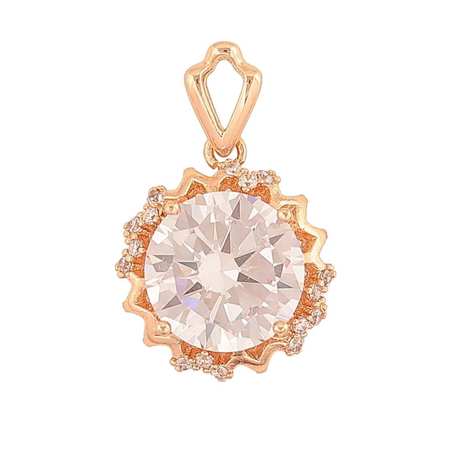 Кулон Xuping M&L Колір 18К «Кристал у декоративній оправі» для ланцюжка до 4мм фото №1