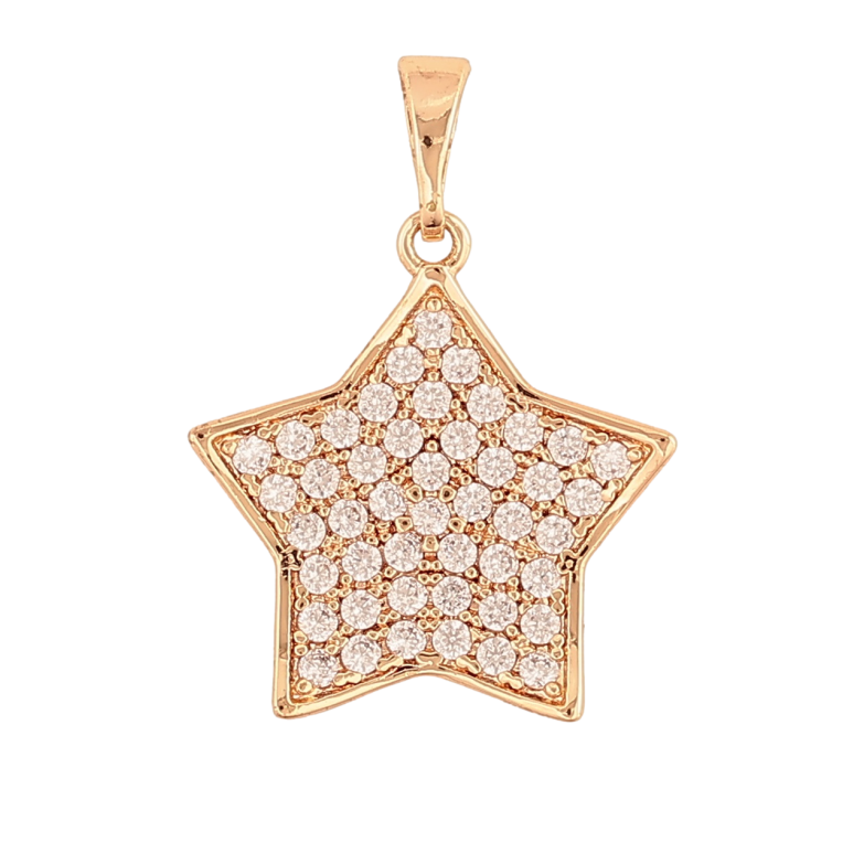 Кулон Xuping M&L Колір 18К «Зірка з інкрустацією кристалами» для ланцюжка до 5мм фото №1
