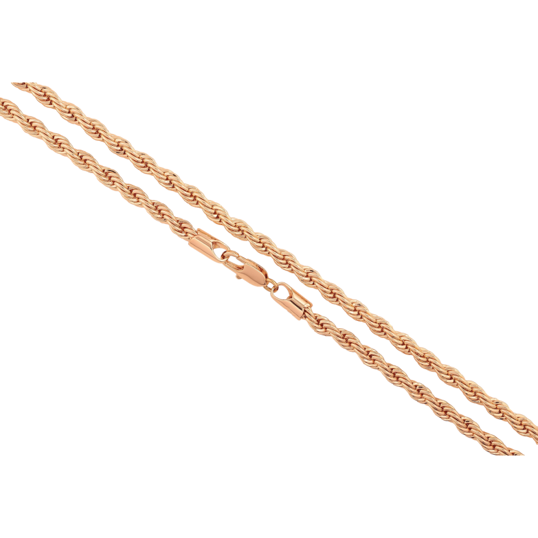 Ланцюжок Xuping M&L Колір 18К «Плетіння Мотузка» довжина 45см х 4мм фото №2 Ланцюжок Xuping M&L Колір 18К «Плетіння Мотузка» довжина 45см х 4мм фото №2