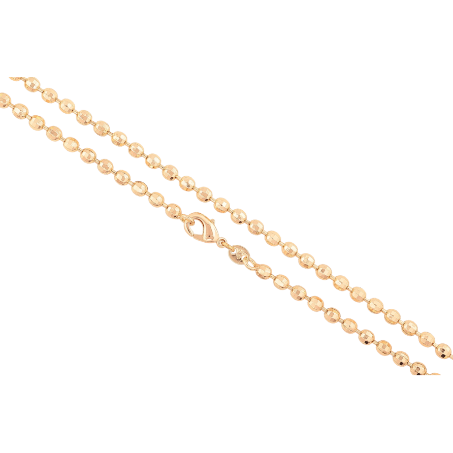 Ланцюжок Xuping M&L Колір 18К «Плетіння Перлина» довжина 45см х 3мм фото №1
