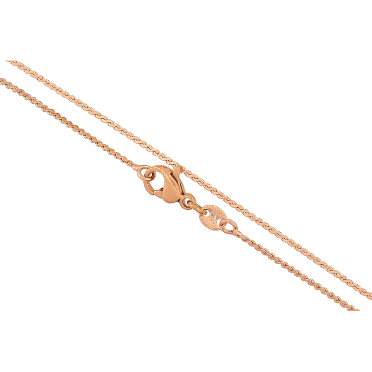 Цепочка Xuping M&L Цвет 18К Плетение Серпантин длина 45см х 1мм фото №9