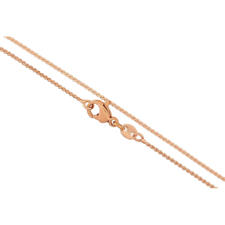 Ланцюжок Xuping M&L Колір 18К «Плетіння Серпантин» довжина 45см х 1мм фото №1