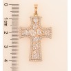 Кулон Xuping Позолота 18K «Хрест з кристалами» для ланцюжка до 6мм фото №2