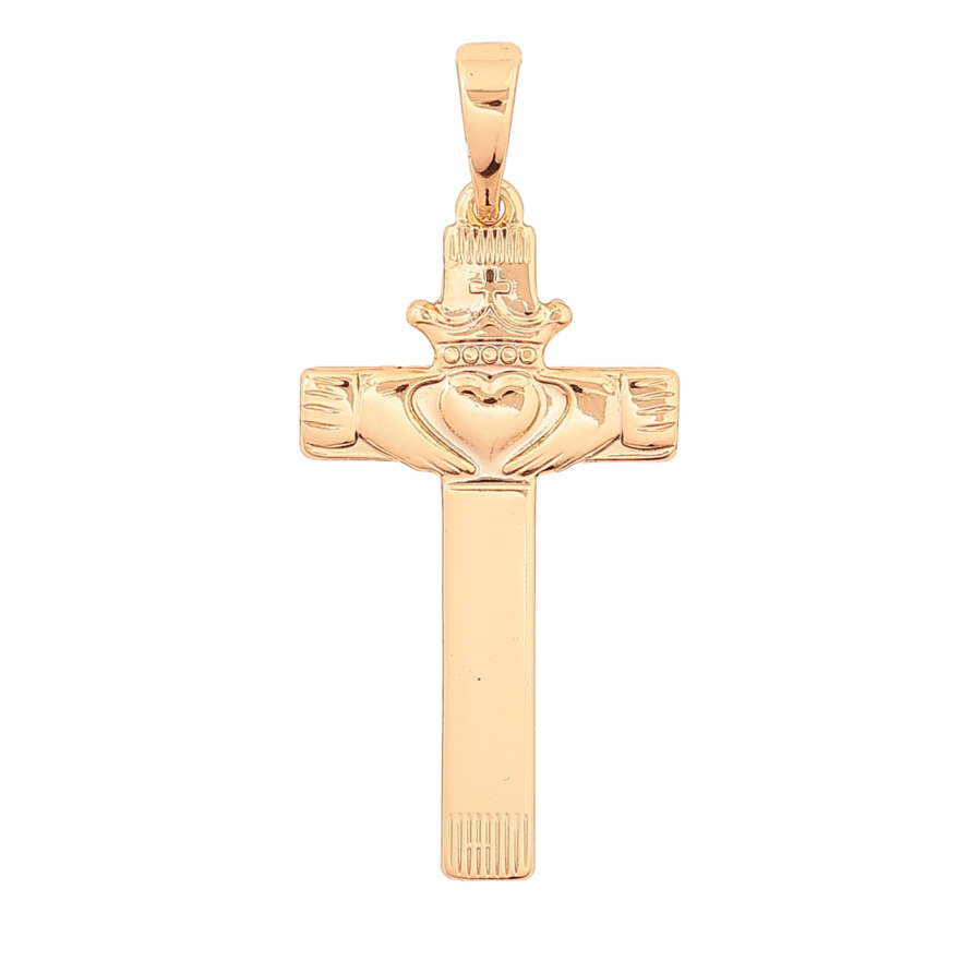 Кулон Xuping Позолота 18K «Хрест декоративний» для ланцюжка до 6мм фото №1