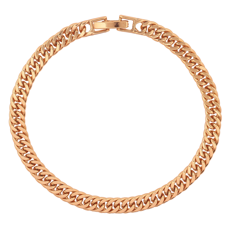 Браслет Xuping Позолота 18K Цепочка плетение Кобра размер 18см х 5мм фото №6