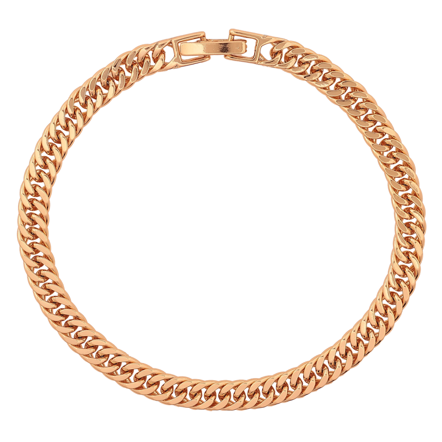 Браслет Xuping Позолота 18K Цепочка плетение Кобра размер 18см х 5мм фото №1