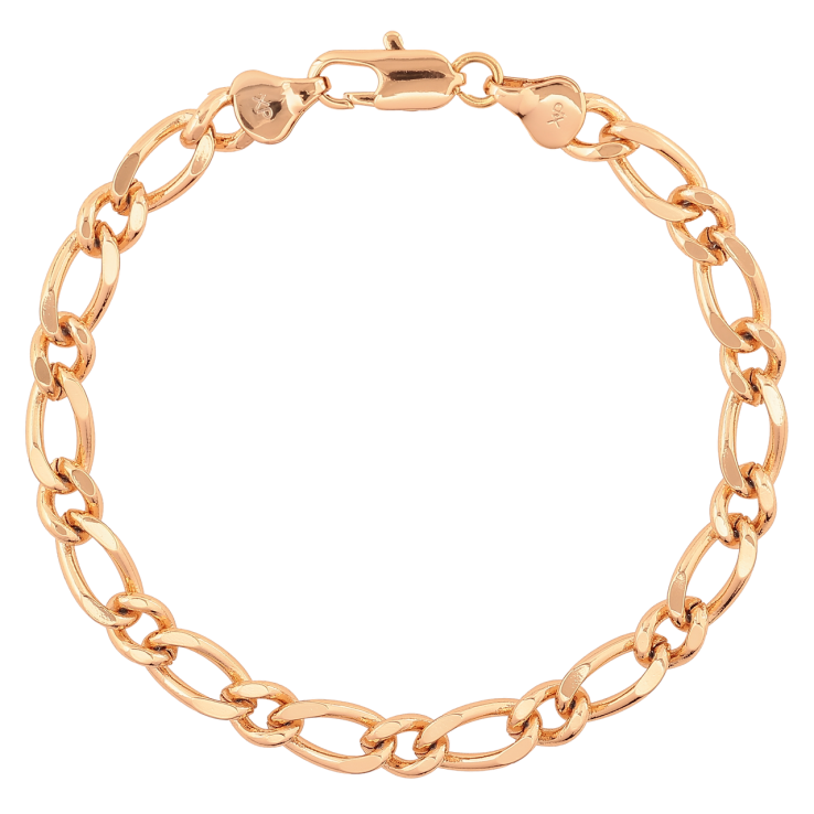 Браслет Xuping Позолота 18K «Ланцюжок Фантазійне плетіння» розмір 20см х 6-7мм фото №11