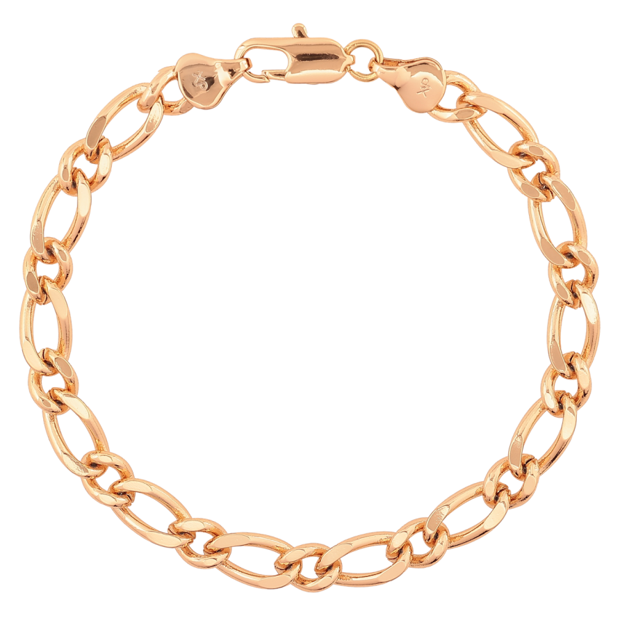 Браслет Xuping Позолота 18K «Ланцюжок Фантазійне плетіння» розмір 20см х 6-7мм фото №1