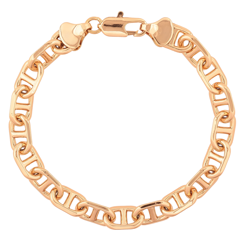 Браслет Xuping Позолота 18K «Ланцюжок плетіння Морський ланцюг» розмір 18.5см х 7мм фото №6