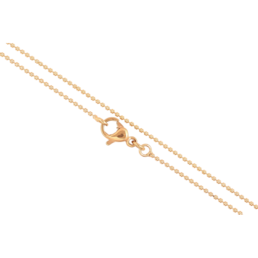 Ланцюжок Xuping Позолота 18K «Плетіння Перлина» довжина 45см х 1мм фото №1