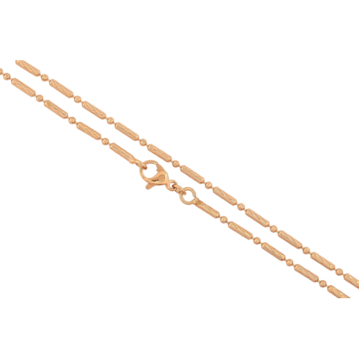 Ланцюжок Xuping Позолота 18K «Плетіння Перлина з візерунком» довжина 45см х 1.5мм фото №4