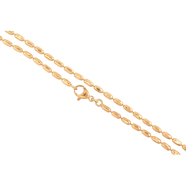 Цепочка Xuping Позолота 18K Плетение Перлина длинна 45см х 2.5мм фото №4