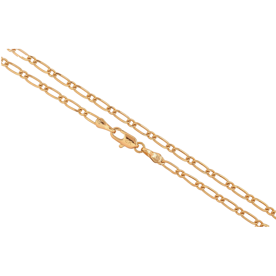 Ланцюжок Xuping Позолота 18K «Плетіння Фантазійне» довжина 45см х 3мм фото №1