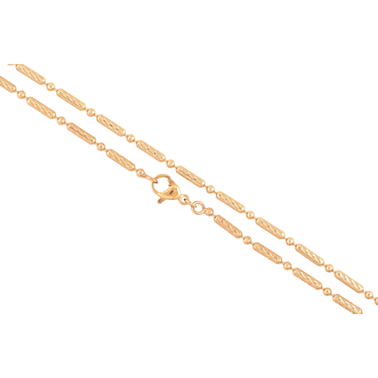 Ланцюжок Xuping Позолота 18K «Плетіння Перлина з візерунком» довжина 45см х 2мм фото №25