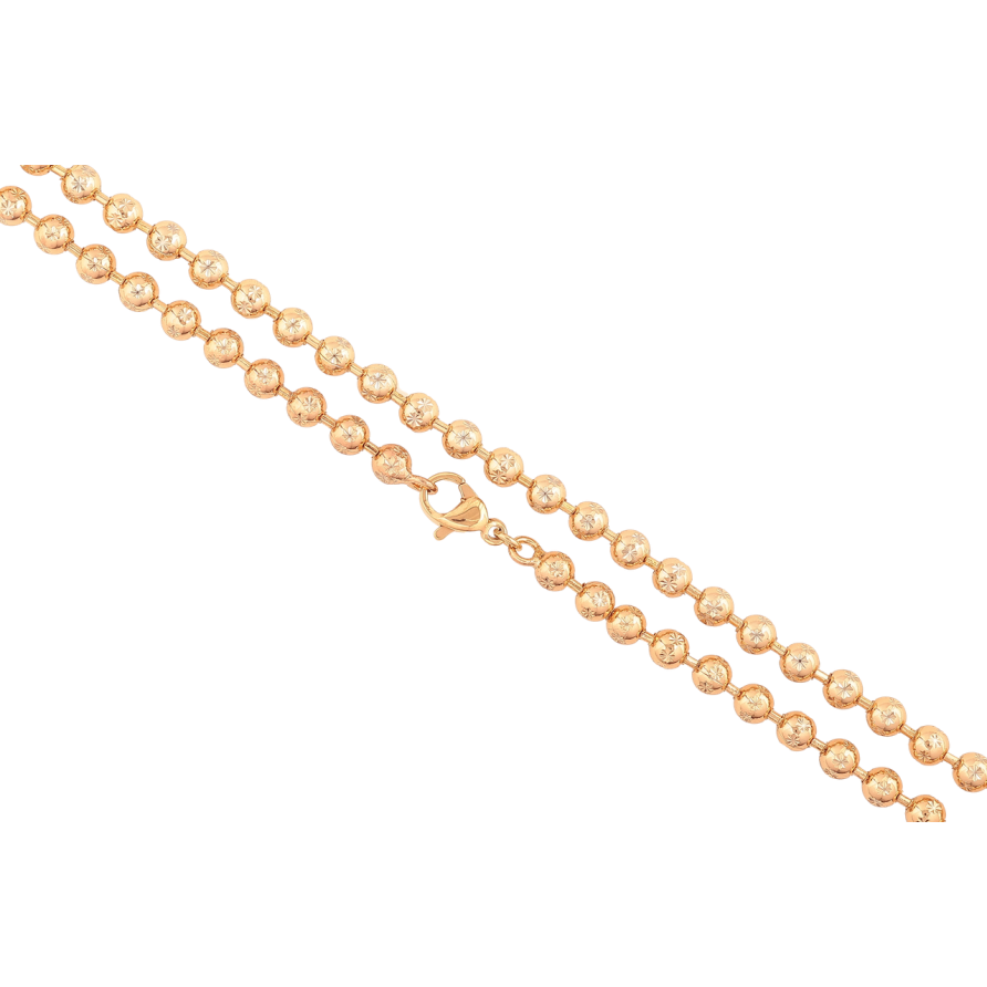 Ланцюжок Xuping Позолота 18K «Плетіння Перлина» довжина 50см х 4мм фото №1