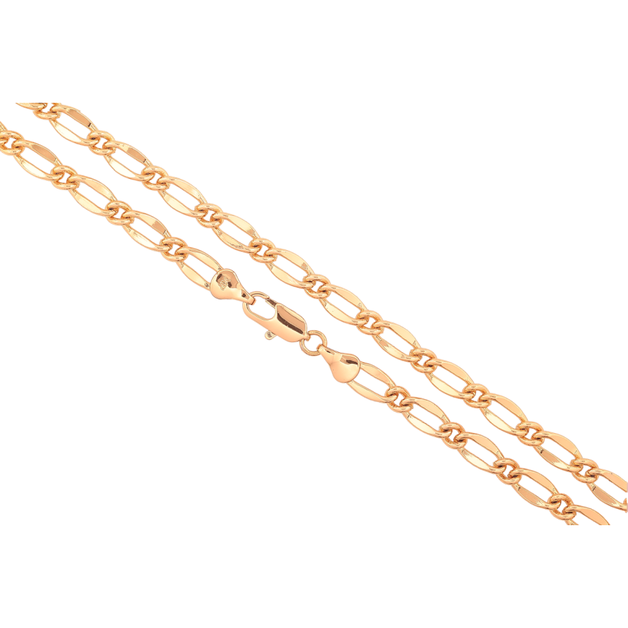 Ланцюжок Xuping Позолота 18K «Плетіння Фантазійне» довжина 50см х 6мм фото №1