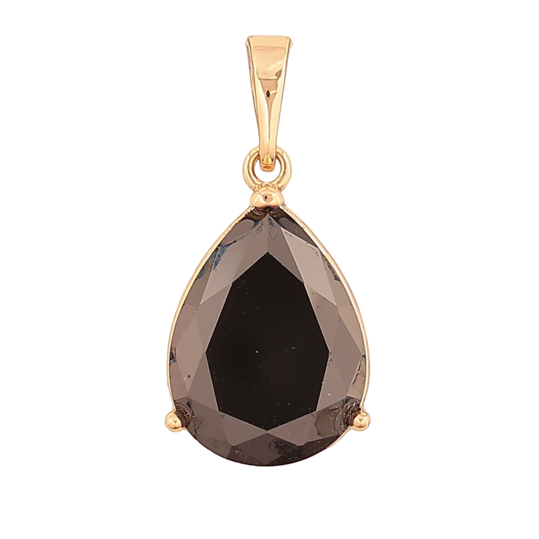 Кулон Xuping Позолота 18K Черная кристальная капля для цепочки до 6мм фото №7