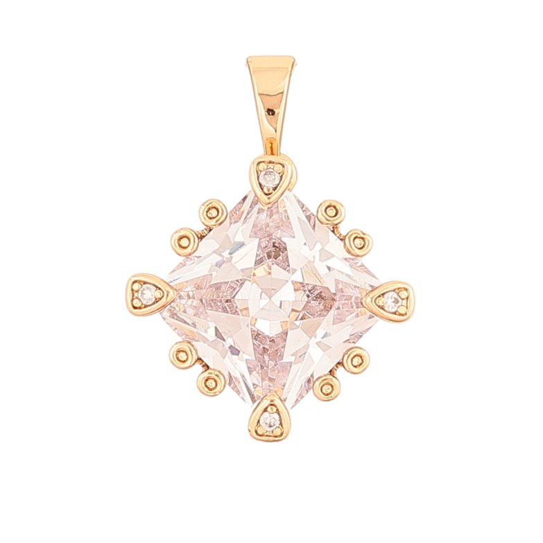 Кулон Xuping Позолота 18K Кристалл в декоративной оправе для цепочки до 5мм фото №1