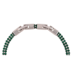 Браслет Xuping Родій «Подвійна доріжка зелених кристалів» довжина з доп. замком 17,19см х 4мм фото №2