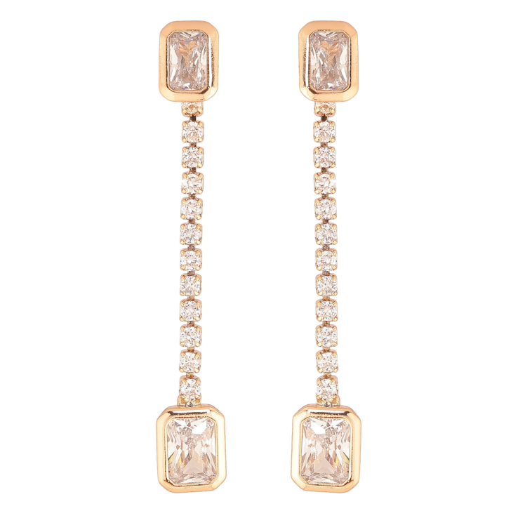 Серьги Xuping Позолота 18K пусеты Кристальные подвески 2 в 1 фото №2 Серьги Xuping Позолота 18K пусеты Кристальные подвески 2 в 1 фото №2