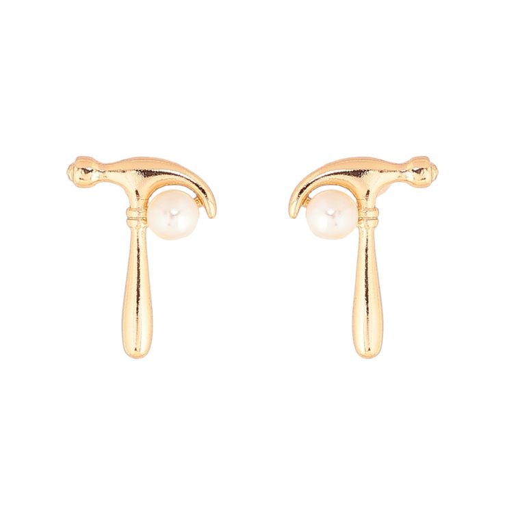 Серьги Xuping Позолота 18K пусеты Молотки с жемчужинами фото №24 Серьги Xuping Позолота 18K пусеты Молотки с жемчужинами фото №24