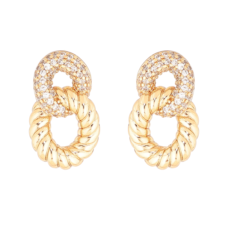 Сережки Xuping Позолота 18K пусети «Візерунок з інкрустацією кристалами» фото №25 Сережки Xuping Позолота 18K пусети «Візерунок з інкрустацією кристалами» фото №25