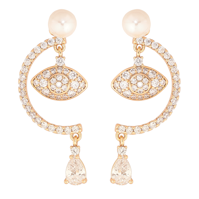 Сережки Xuping Позолота 18K пусети «Підвіски з інкрустацією кристалами та перлинами» фото №1 Сережки Xuping Позолота 18K пусети «Підвіски з інкрустацією кристалами та перлинами» фото №1