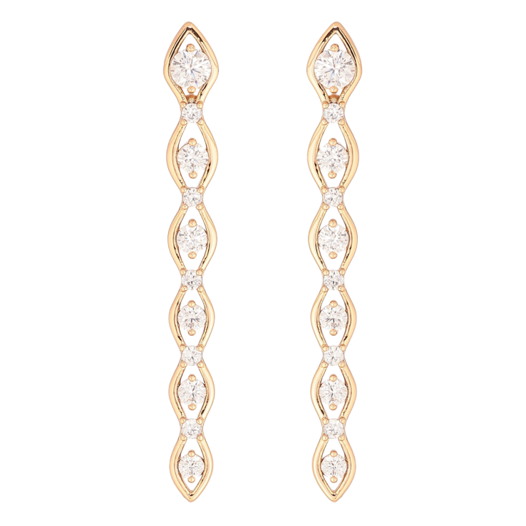 Серьги Xuping Позолота 18K пусеты Подвески с кристаллами фото №22 Серьги Xuping Позолота 18K пусеты Подвески с кристаллами фото №22