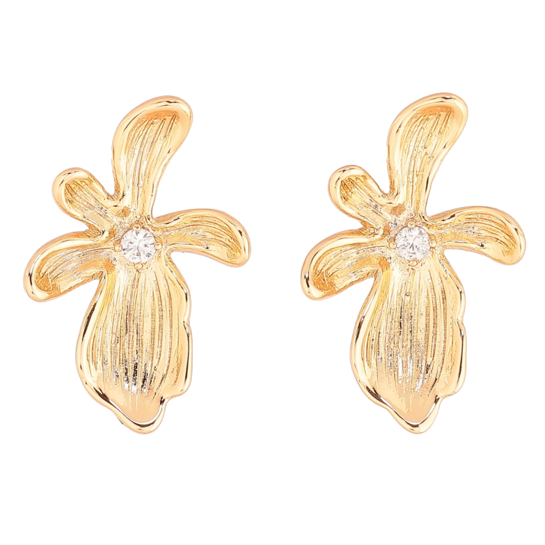 Серьги Xuping Позолота 18K пусеты Декоративные цветочки фото №4 Серьги Xuping Позолота 18K пусеты Декоративные цветочки фото №4