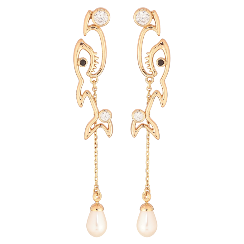 Сережки Xuping Позолота 18K пусети «Акула» фото №1